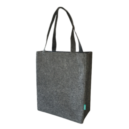 Bolso Bandolera RPET Gris con Texto