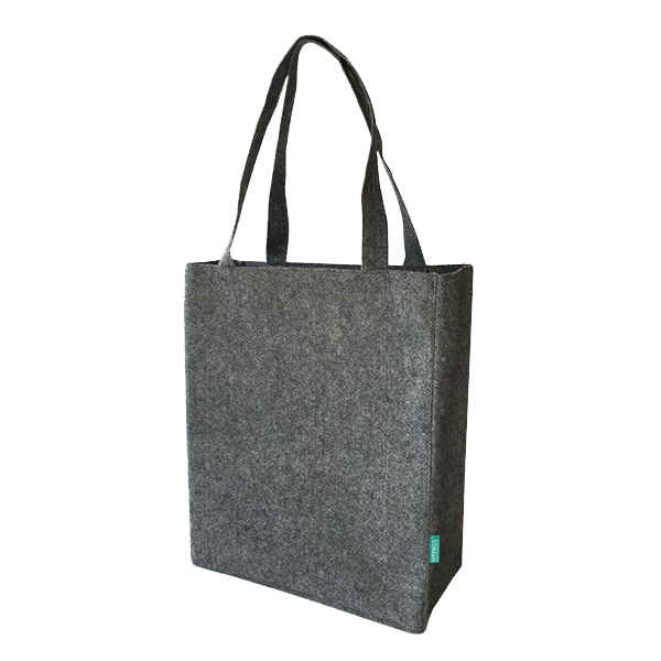 Bolso Bandolera RPET Gris con Texto