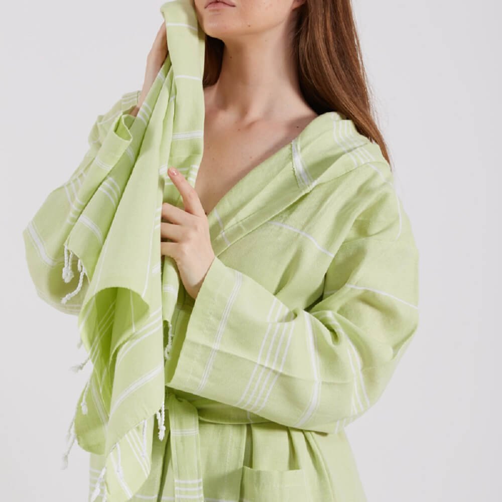 Trendy unisex katoenen hamam badjas