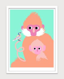 Poster: scimmie arancioni
