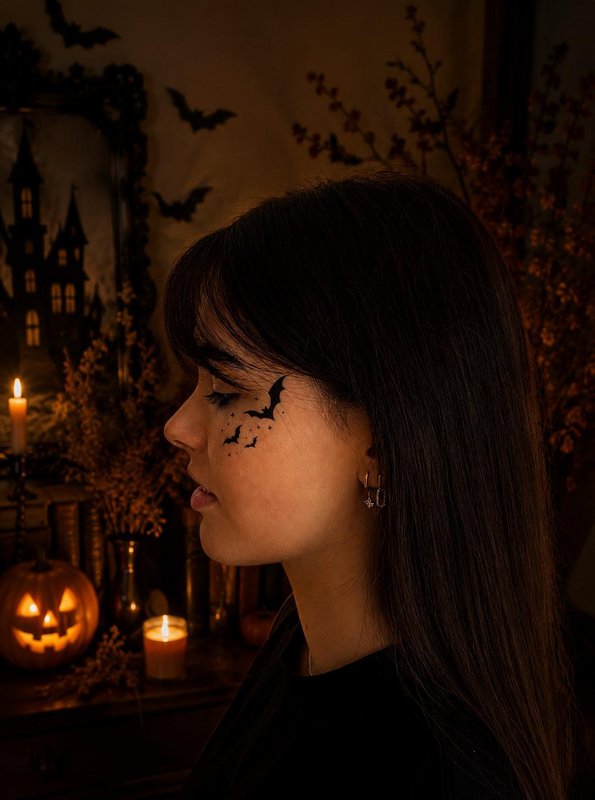 Tatuaje temporal: murciélagos x5