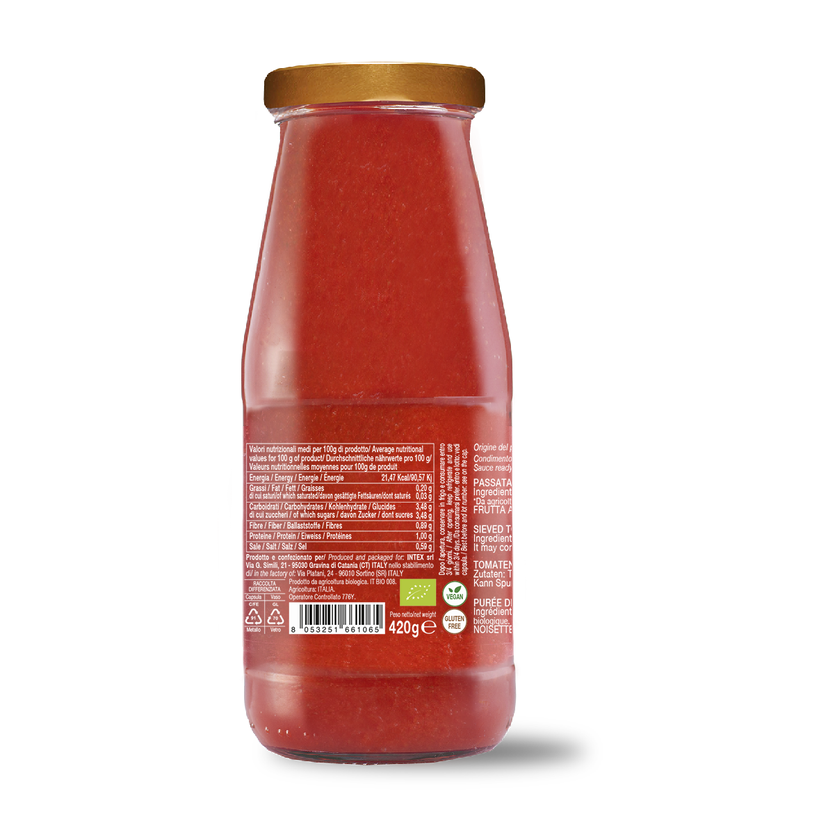 Ekologiczne przecier pomidorowy 420g
