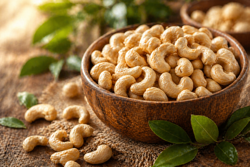 Ganze rohe geschälte Cashewnüsse W320 Bio 2,5 kg – Bulk / Vrac / Granulat / Lose