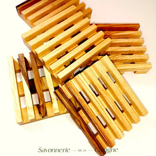 Wooden soap dish