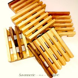 Wooden soap dish