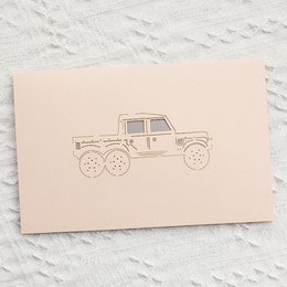 3D -kort til ham til far - Jeep og motorcykeldesign