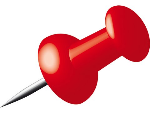 Pushpins Alco rood doosje a 40st.