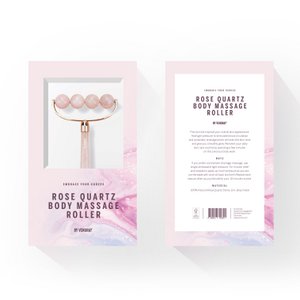 Rose Quartz Body Massage Roller by Venuray
