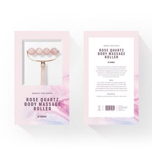 Rose Quartz Body Massage Roller by Venuray