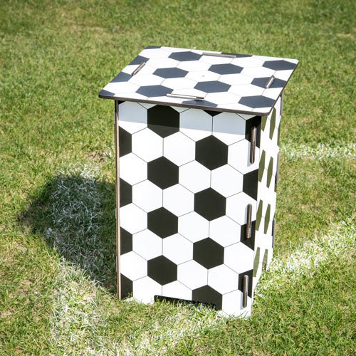 Photo stool football pattern