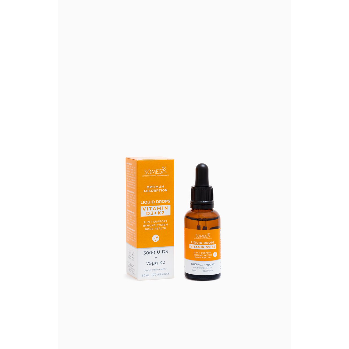 Vitamin D3 + K2 Flüssigtropfen