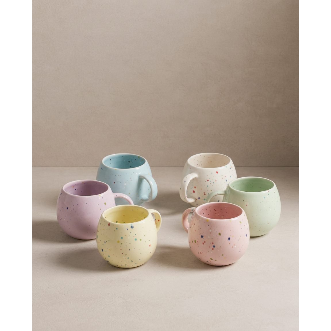 New Party Ball Mug 500ml - Mix 6 Pieces