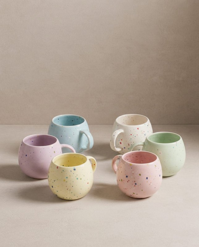 New Party Ball Mug 500ml - Mix 6 Pieces