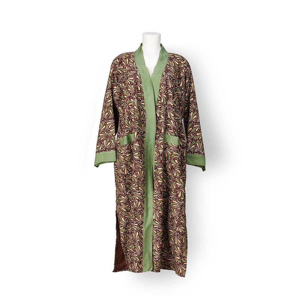 Kimono 'Chocolate' - Chocolat, Olive & Or