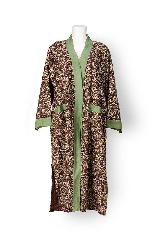 Kimono 'Cioccolato' - Cioccolato, Oliva e Oro