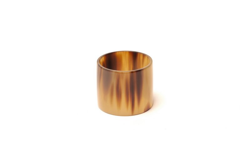 Lot de 6 ronds de serviette en corne blonde