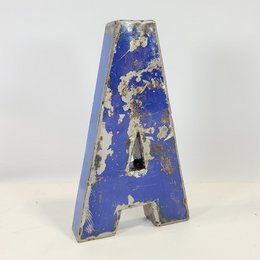 Letter "A" made from recycled oil barrels | 22 or 50 cm | different colors