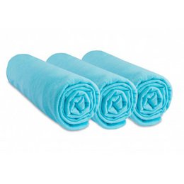Set mit 3 Spannbetttüchern aus 100% Baumwolle - 60x120cm