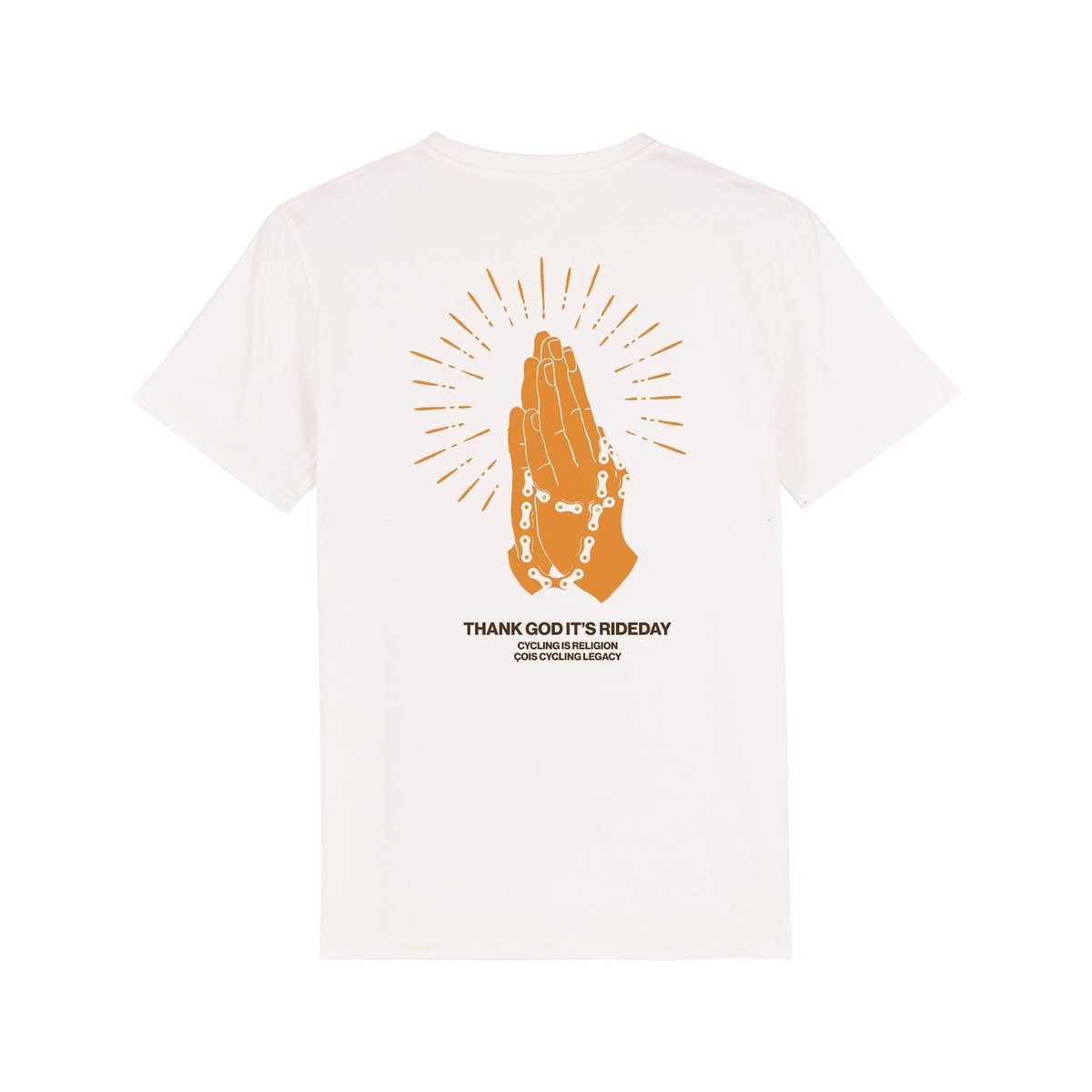 Le cyclisme est une religion T-shirt cycliste unisexe (offwhite)