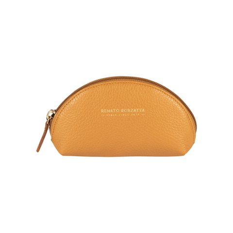 RB1089CQ | Crescent-Moon clutch gemaakt in Italië van echt dollar generfd leer. Kleur leer