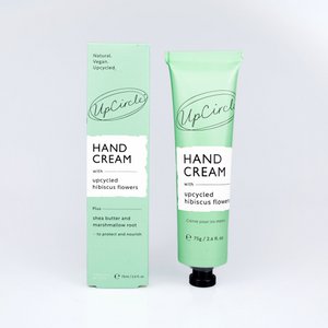Handcrème met upcycled hibiscusbloemen