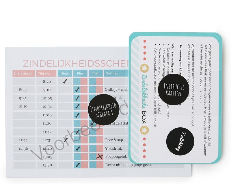 Zindelijkheidsbox - Meisje editie - Zindelijkheidstraining kind - Peuter - Leren op het potje / naar de wc