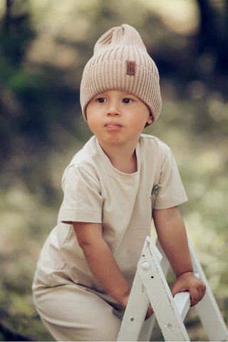NIKOLAS BEIGE boys' hat