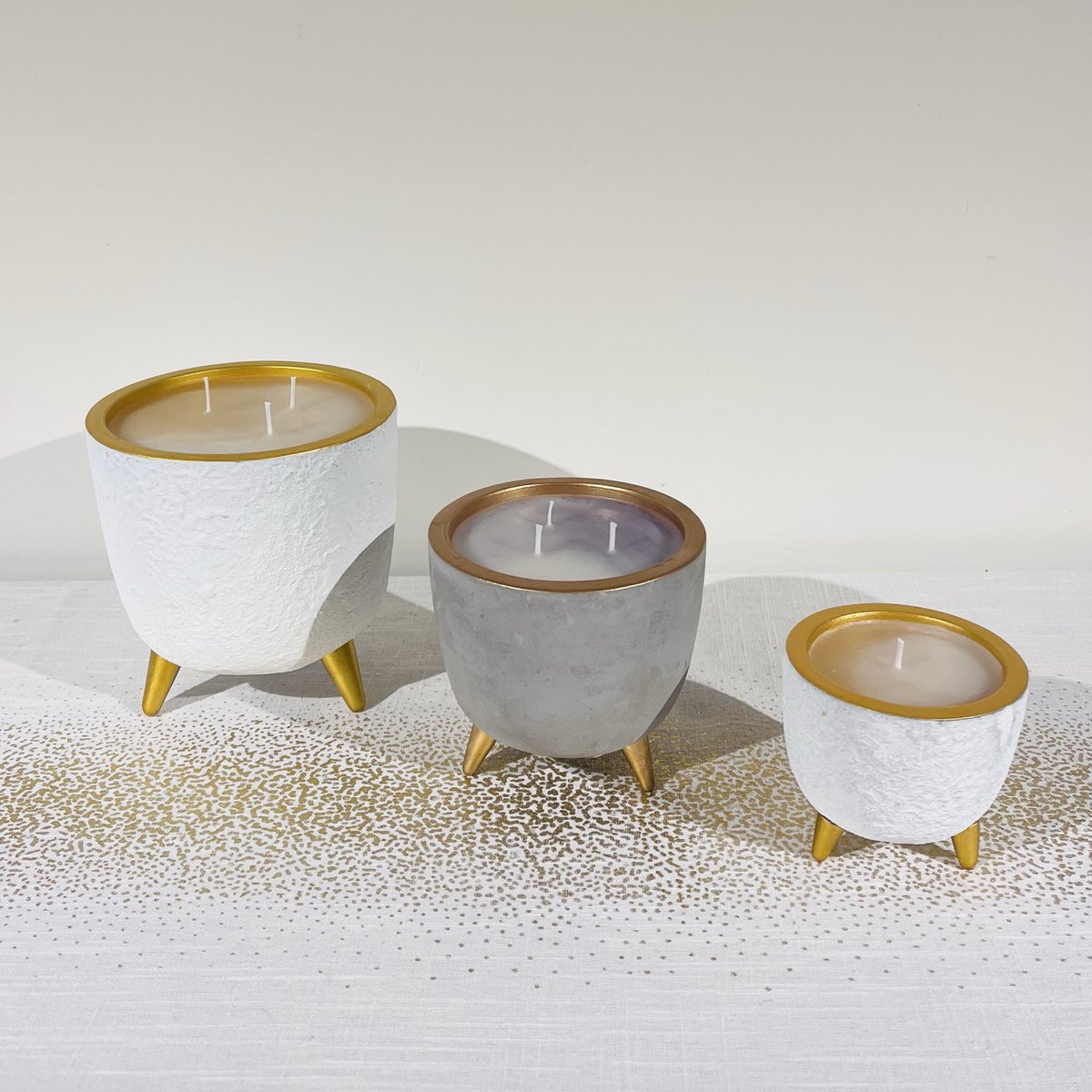 Candela / vaso di fiori in oro bianco