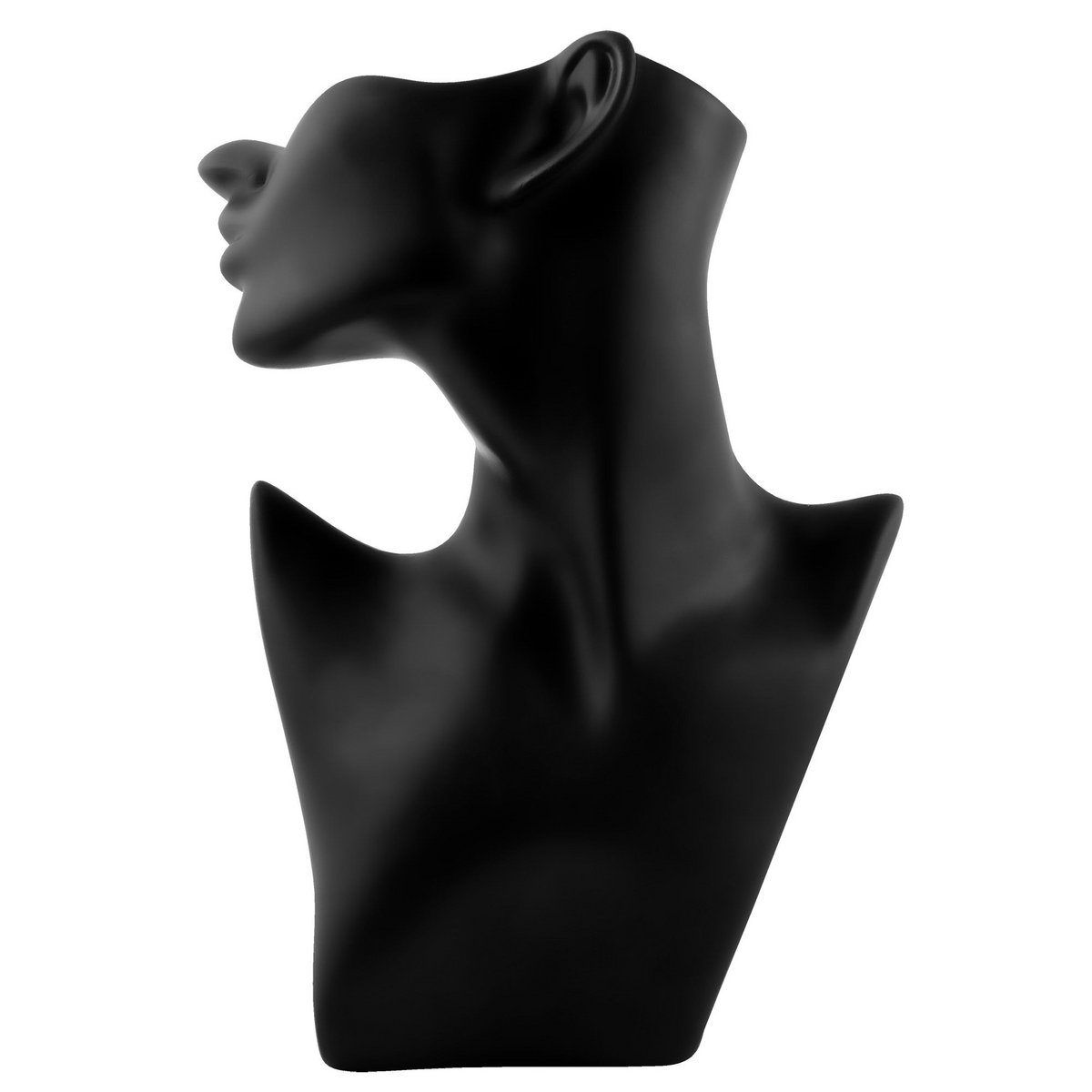 Biust plastikowy, czarny, 28 cm x 19 cm x 10,5 cm