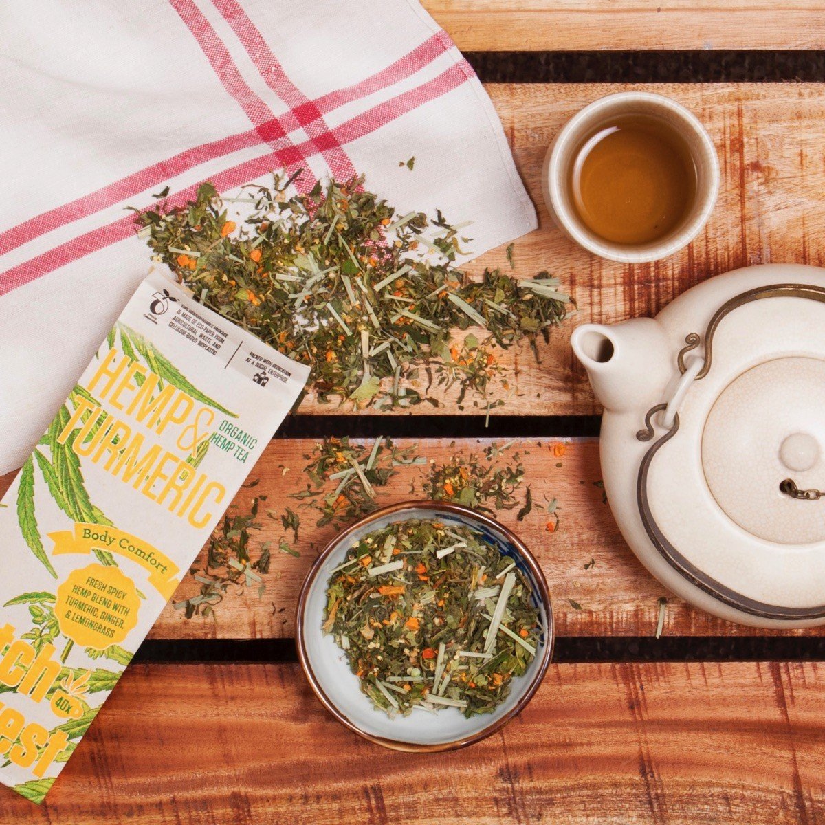 Té de cáñamo y cúrcuma ORGÁNICO (cúrcuma)
