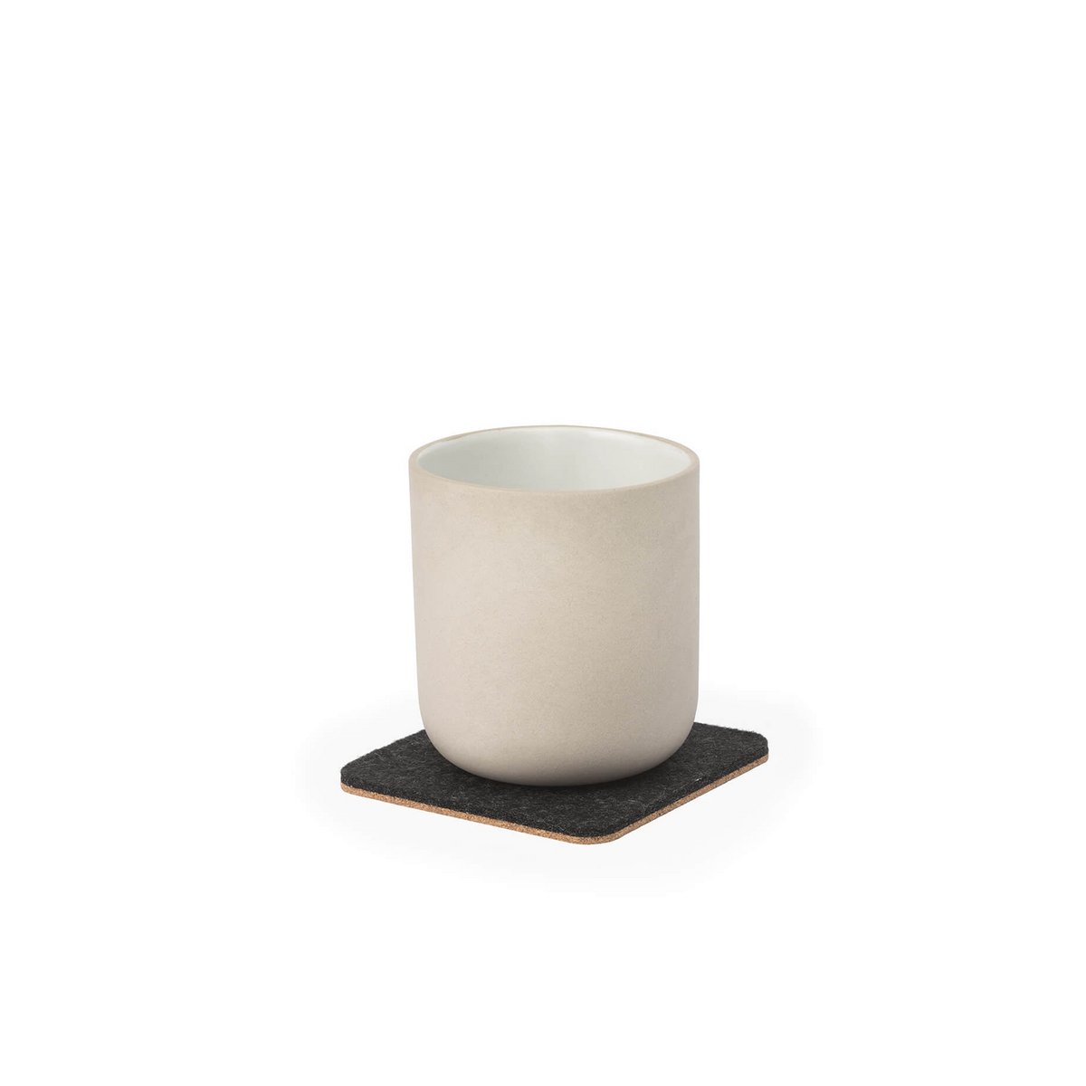 Filt & Kork Coasters - Sæt med 4