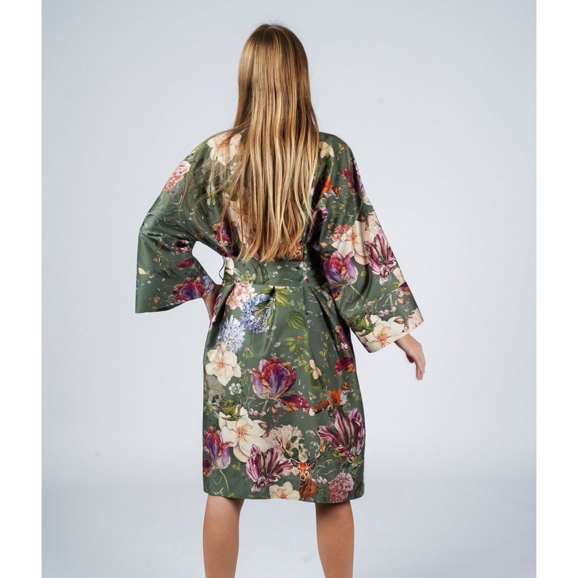 Albornoz Kimono Magic Garden Moss