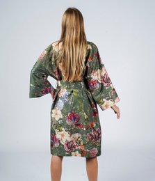 Albornoz Kimono Magic Garden Moss