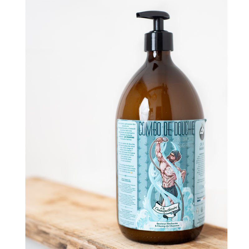 COMBO DE DOUCHE 250ml/1L - NETTOYANT BARBE/VISAGE/CORPS