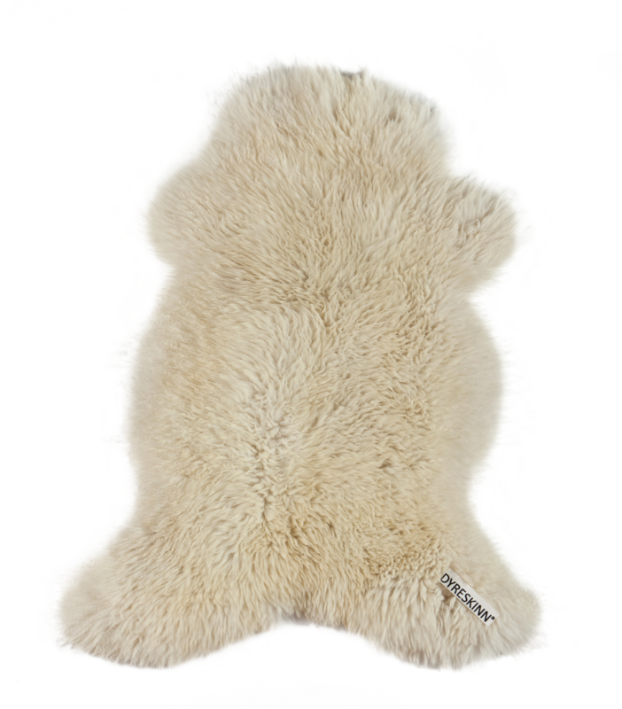 FÅRESKIND XL HVID 110-130cm