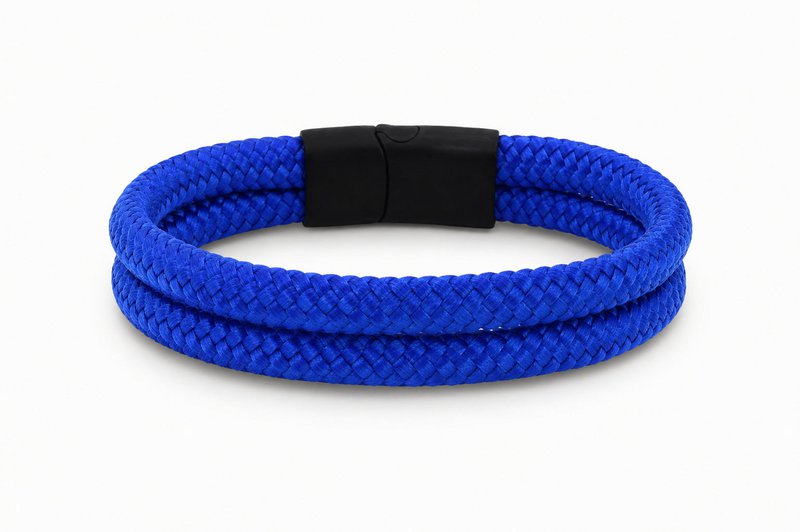Touw armband 12mm - Caesar collectie | Editie zwart