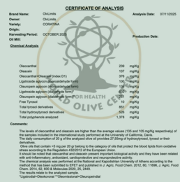 Green Machine - Polyphenol Rich Extra Virgin Olive Oil