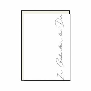 Fold up card, THOUGHTS WITH YOU