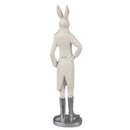 Kaninstatue 40 cm Hvid Polyresin påskedekoration