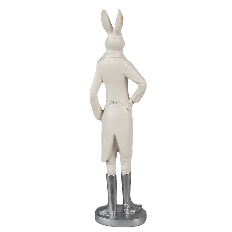 Kaninstatue 40 cm Hvid Polyresin påskedekoration