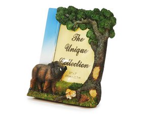 Bilderrahmen Wildschwein aus Poly, 15x3x16cm