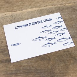 Postcard against the current