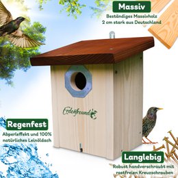 ERDENFREUND® fuglerede kasse 45 mm store sangfugle