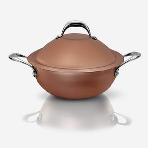 Magnifiqa Diamond Pro-VapSì Wok 24 cm. 2 stainless steel handles