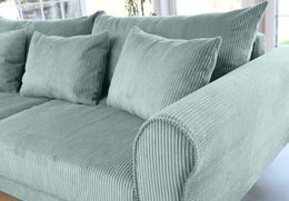ASTRID 4-zitsbank/slaapbank Corduroy Dusty Blue afneembare en wasbare hoezen