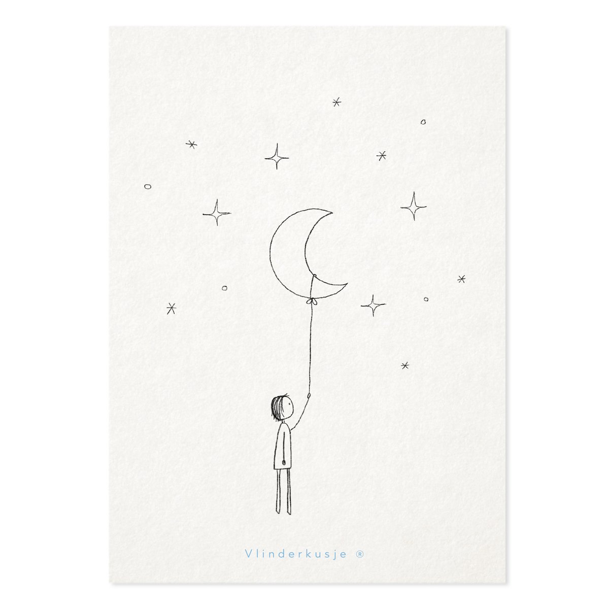 'Mondkind' / Postkarte Trost & Liebe