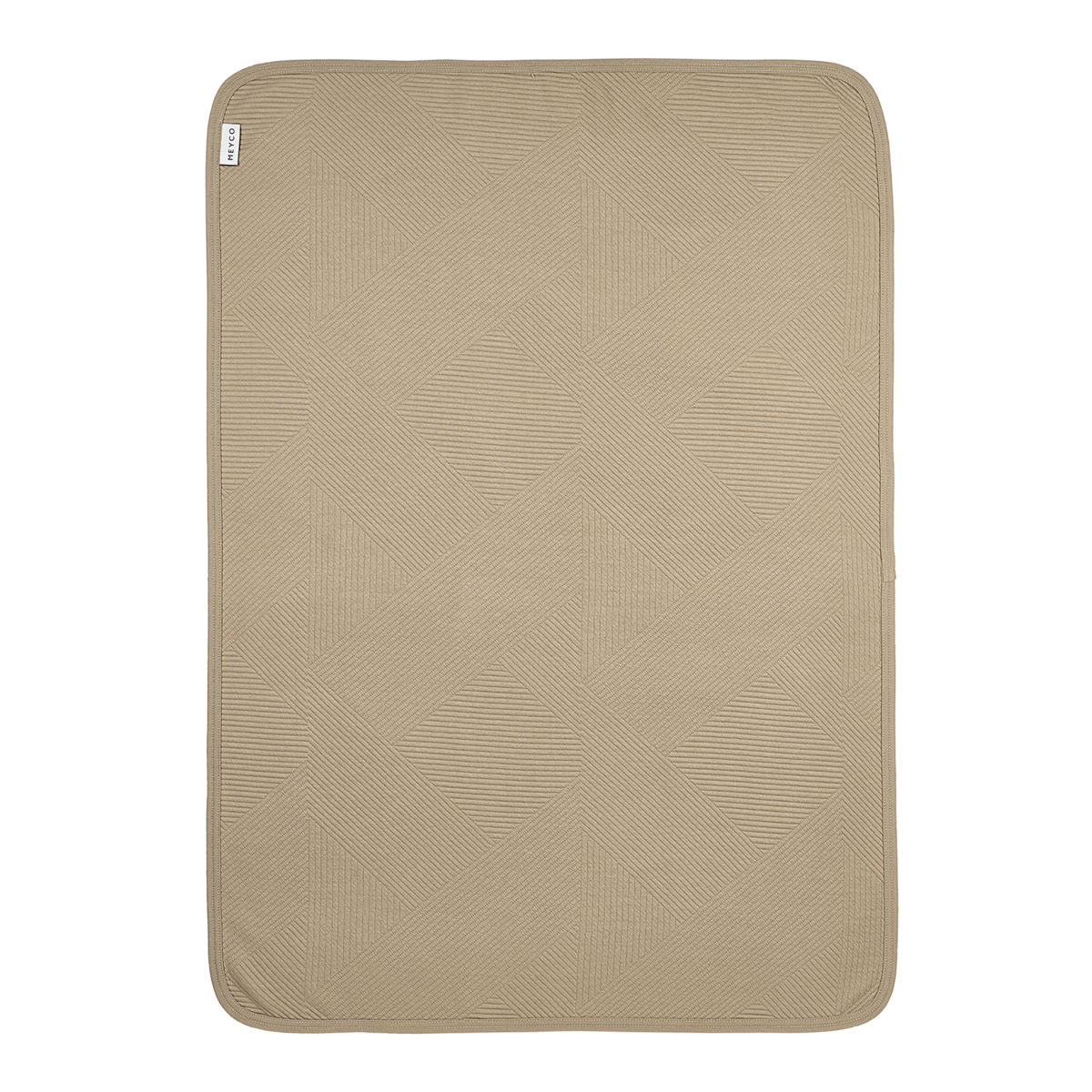 Decke aus gestricktem Jacquard Pure Taupe