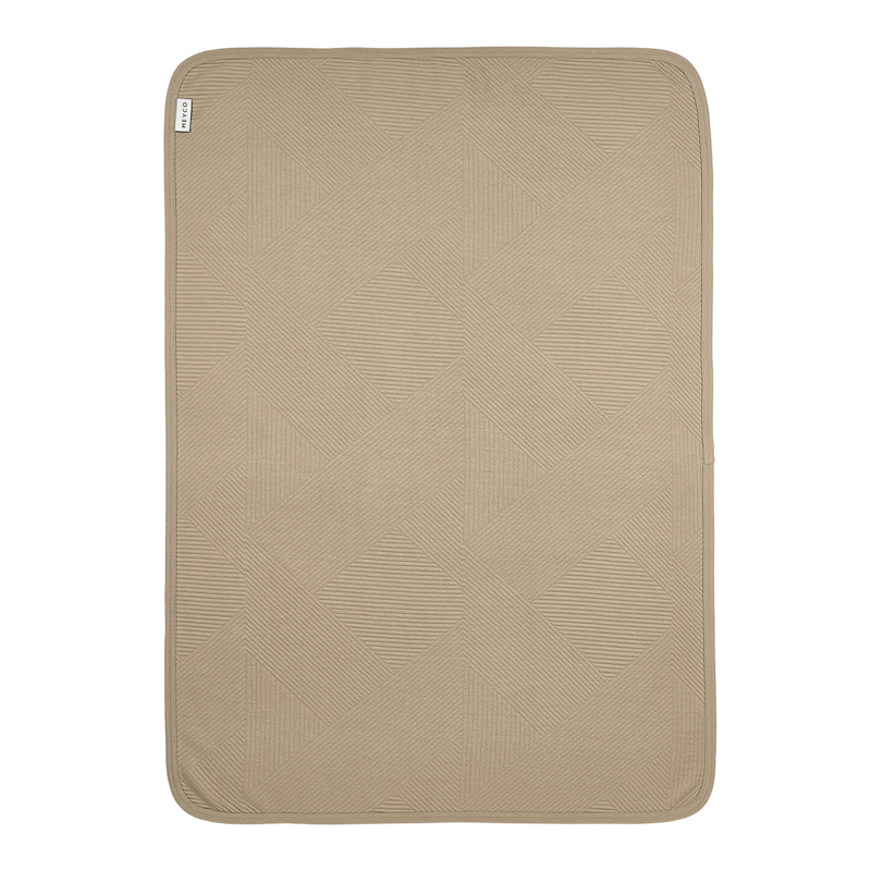 Decke aus gestricktem Jacquard Pure Taupe