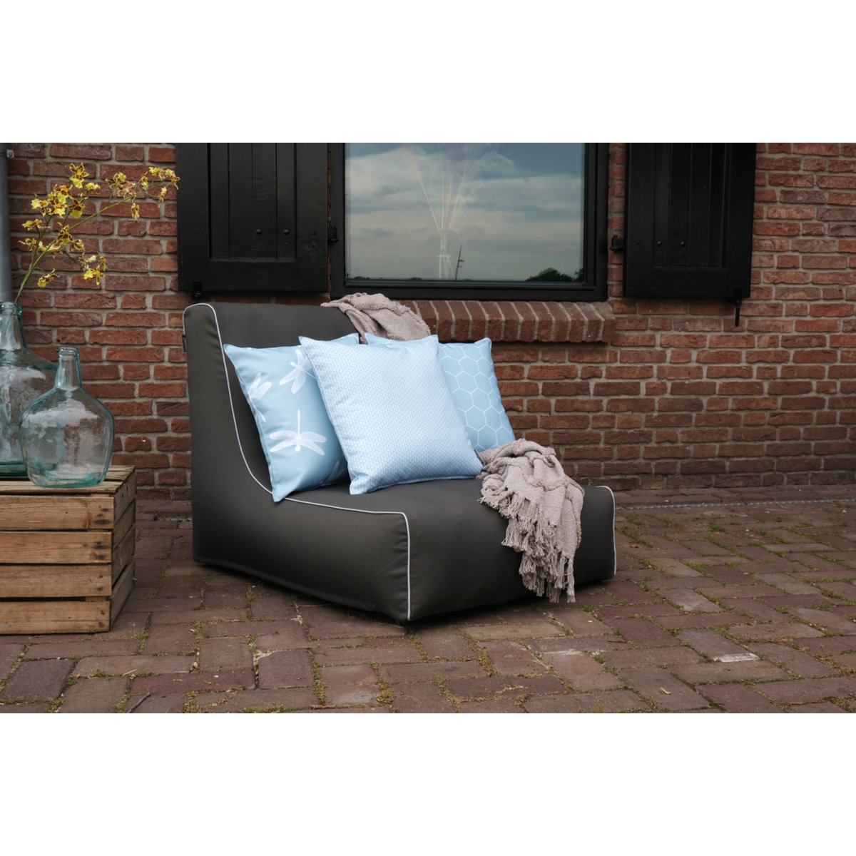 St. Maxime Outdoor D.Grey Opblaasbare Sofa 70 x 90 x 70 cm