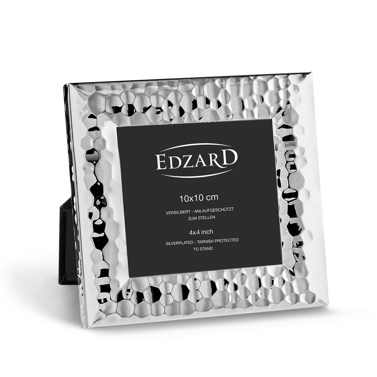 EDZARD photo frame Gubbio photo frame for photo 10 x 10 cm, silver-plated, tarnish-resistant